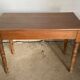 Solid wood desk table turned legs 100x52cm