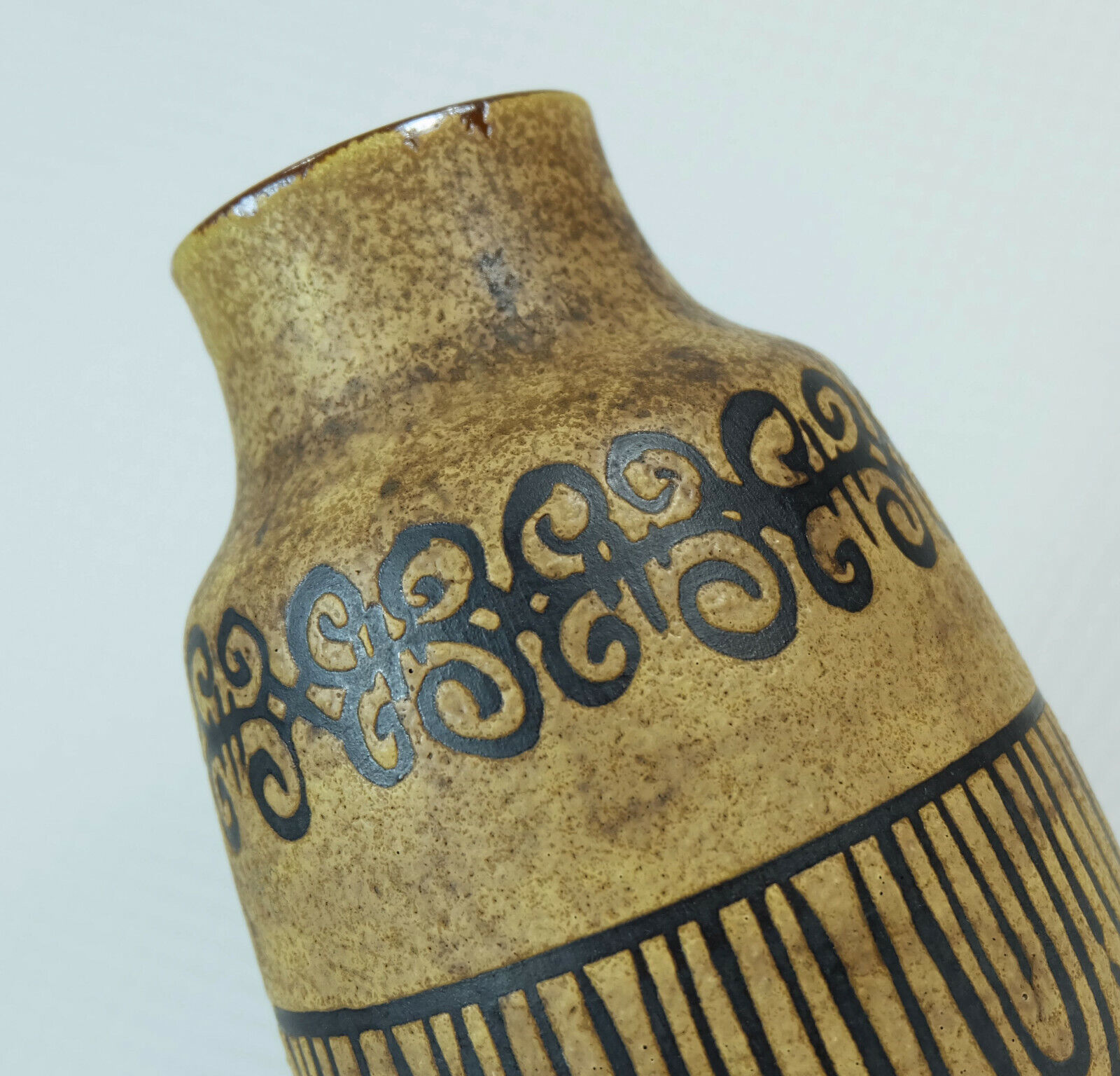 Ceramano vase decor etrusca hanns welling ceramic 1960s