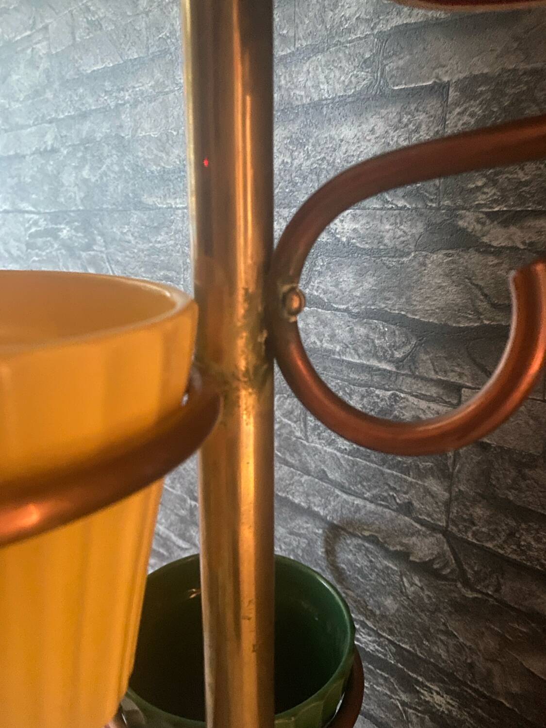 Very beautiful vintage plant stand lamp