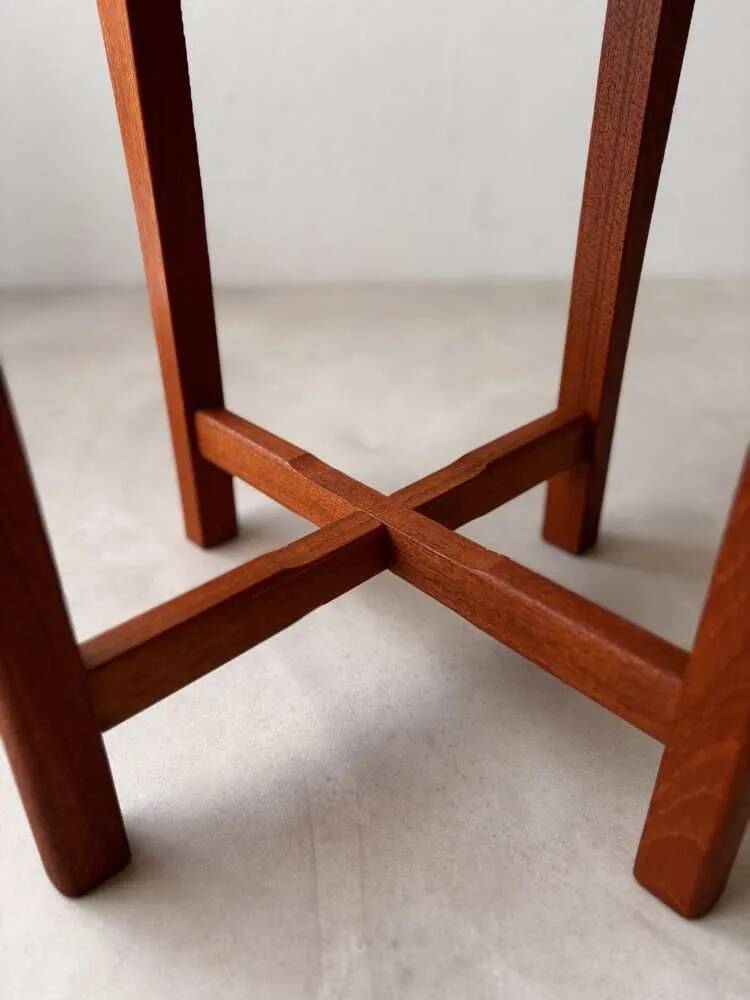 Danish solid teak side table from the 1960s.