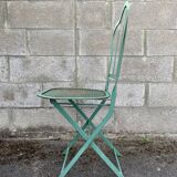 Set of 2 folding garden chairs XIXth