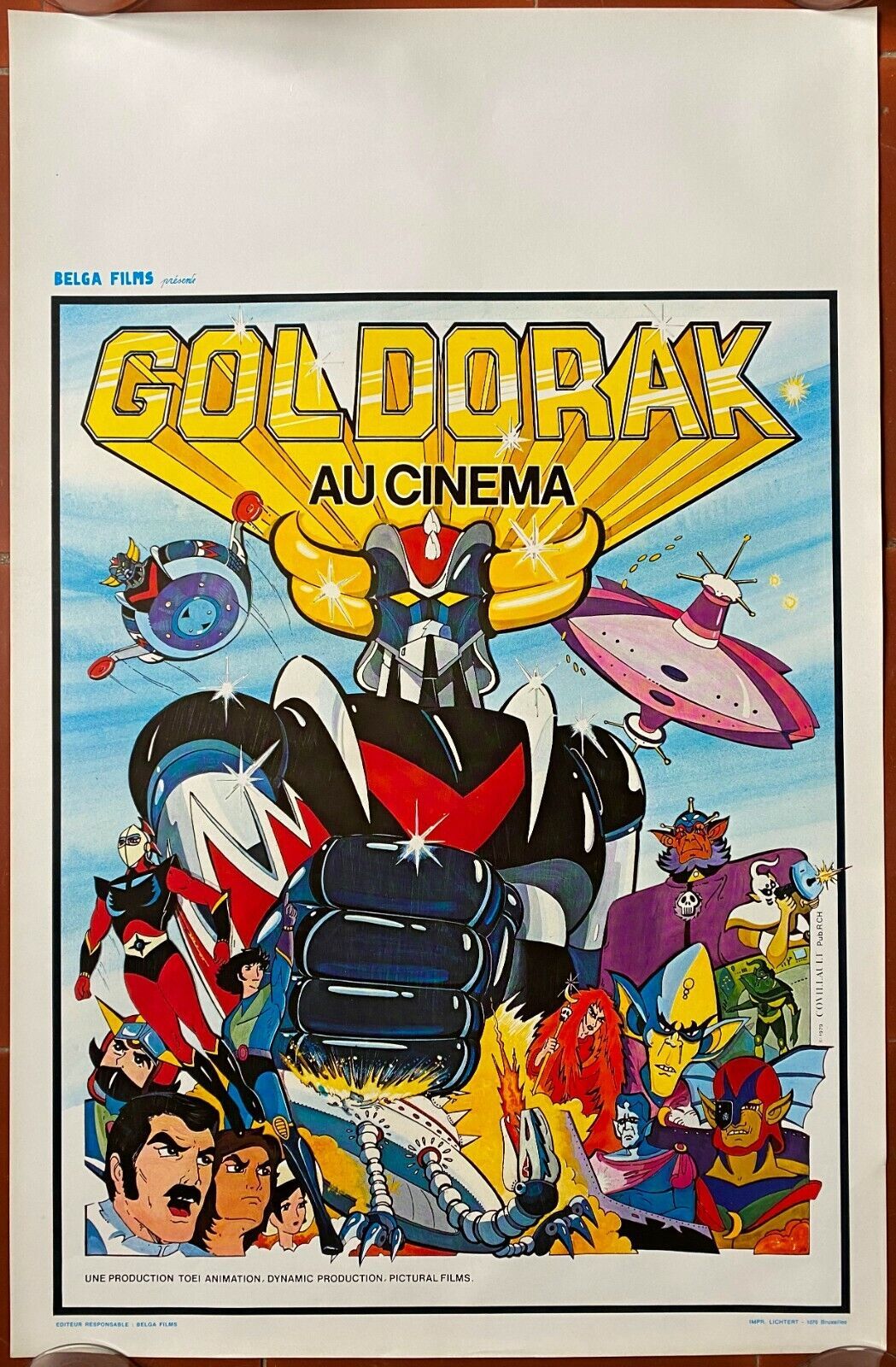 Original Belgian cinema poster "Goldorak au cinéma" 36x54cm 1979