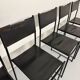 6 leather chairs "101" Italian design Belotti Alias 1980 vintage