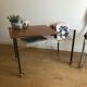 Vinyl rack side table with wheels