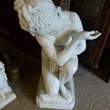 Sculpture en bronze peint