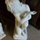 Painted bronze sculpture