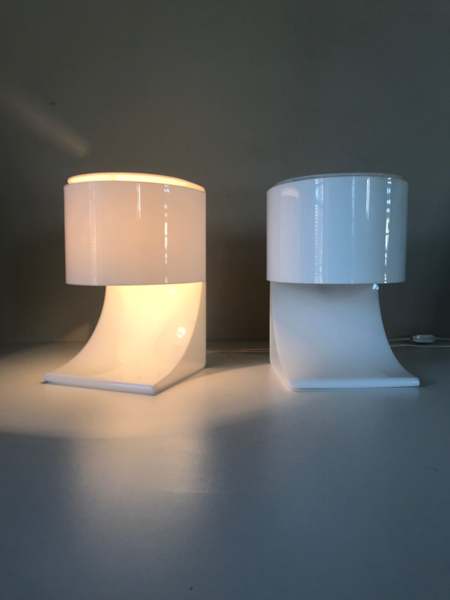 Paire de lampes frère édition Chabrières années 70
