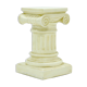 Neo classical plaster pedestal plant table 1980s