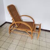 Wicker long chair