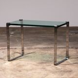Peter Draenert Model 1022 Side table - Chrome & Glass, Germany 1960