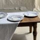 Set of 5 flat plates in earthenware with a lavender floral design H2 D22