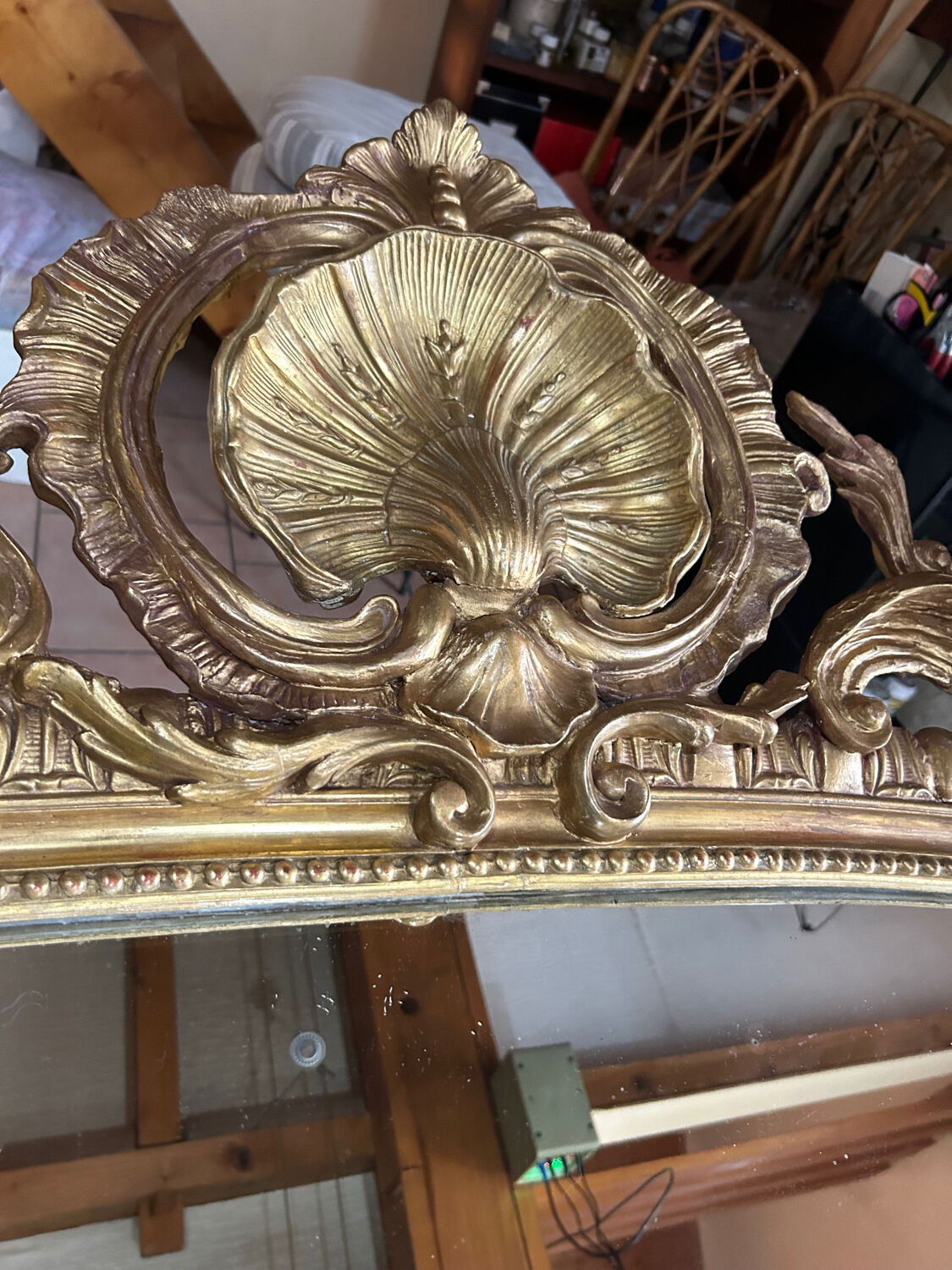 Golden mirror high 2m old