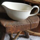 Ecru and gold earthenware sauce boat by Villeroy & Boch