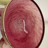 Multi-colored Venetian crystal ice cream cups