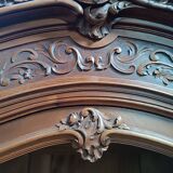 Rococo library in walnut