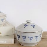 Set of 2 vintage ceramic terrines from Saint-Uze, Art Deco.