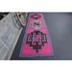1970s Vintage Turkish Oushak Diamond Wool Runner 98x334