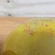 Vase en verre soufflé à la bouche jaune Ioan Nemtoi
