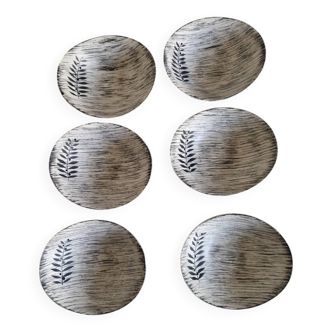 Set of 6 Salins Manufacture Bowls, Tolede Pattern
