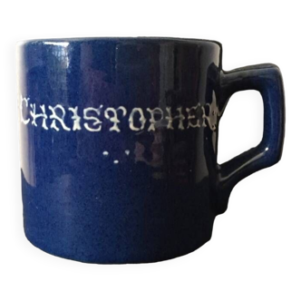 Mug bleu nuit christopher - tbe
