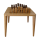 Table basse Art déco avec échiquier