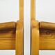 🟡 Vintage pine brutalist dining table chairs, Ate van APELDOORN, 1970s