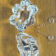 Pair of Daum crystal salt pots