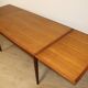 Danish Scandinavian extendable dining table in teak, 1960.