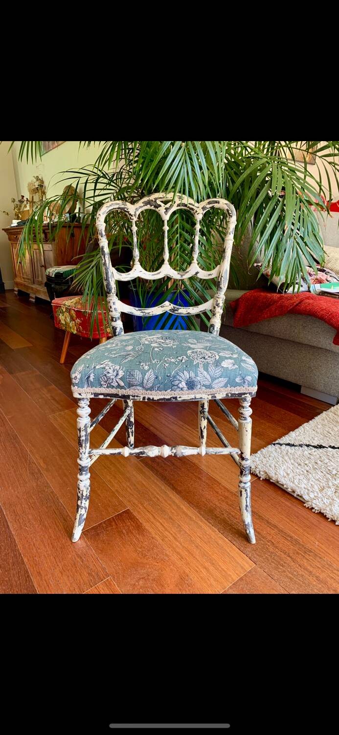 Two Napoleon III chairs, completely restored