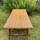 Vintage rattan coffee table