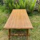 Table basse vintage en rotin
