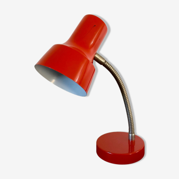 Lampe de bureau rouge 1960