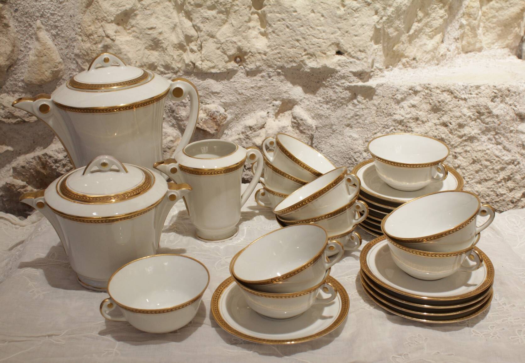 Limoges porcelain tea or coffee service circa 1950