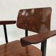 Vintage Galvanitas S16 school Chair with armrests and compass of the 1960s