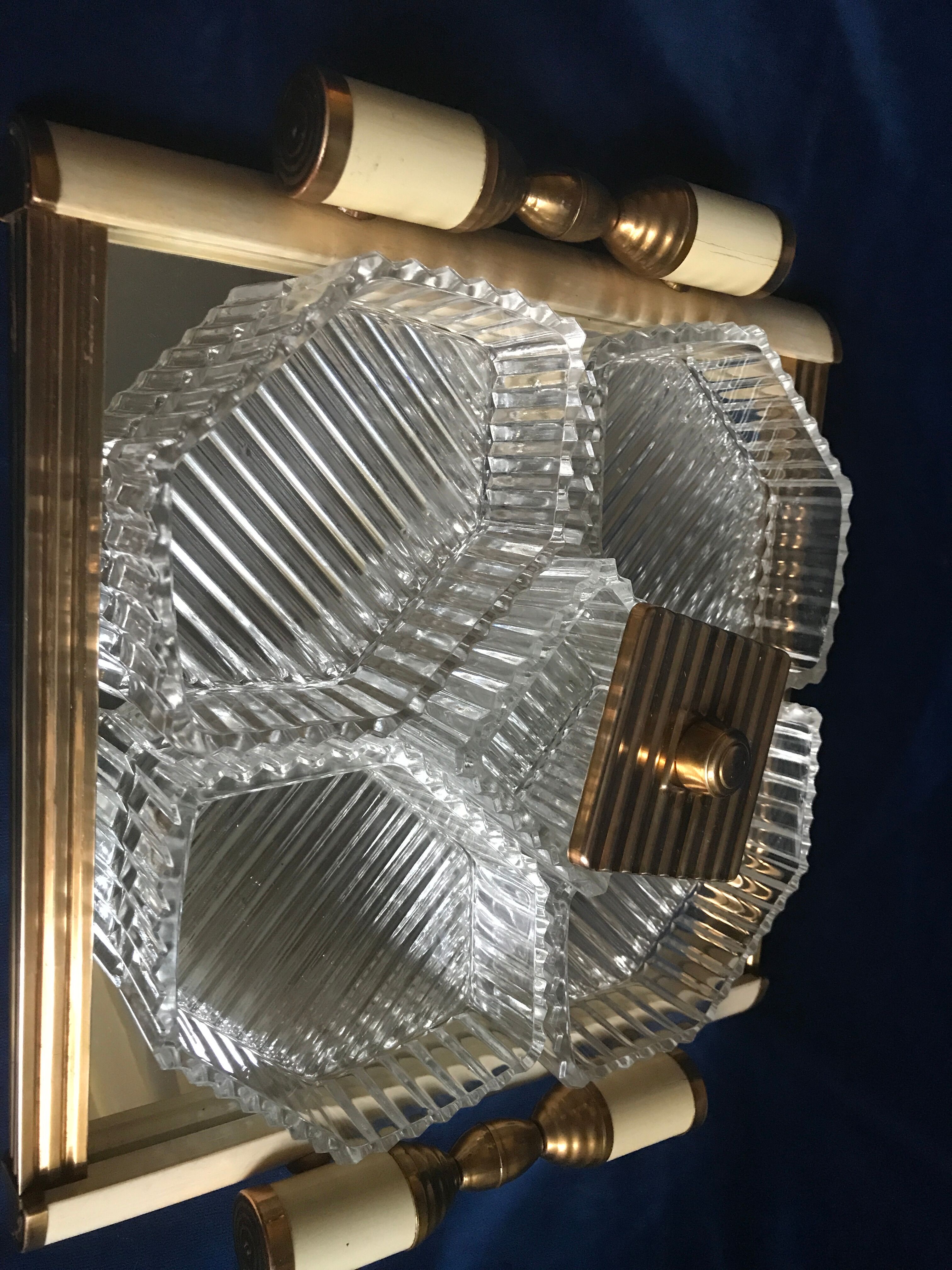 Art Deco servant mirror tray