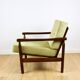 Stobrawa wooden armchair brown vintage olive - Bączyk - 2 pieces available