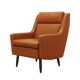 Orange armchair, Danish design, 1970s, made in Denmark