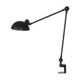 Industrial lamp of old workshop articulated with 2 metal arms