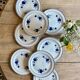 Set of 8 vintage dessert plates, Murcie model by Moulin des Loups