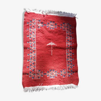 Red kilim carpet