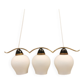 Ancien lustre / lampe suspendue avec trois sources lumineuses. Danois, design