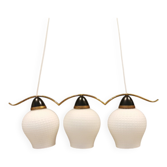 Ancien lustre / lampe suspendue avec trois sources lumineuses. Danois, design