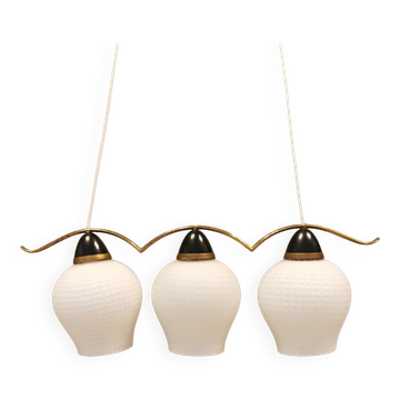 Ancien lustre / lampe suspendue avec trois sources lumineuses. Danois, design