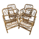 Rattan and Bamboo Folding Armchairs Valencia Spain 60'S