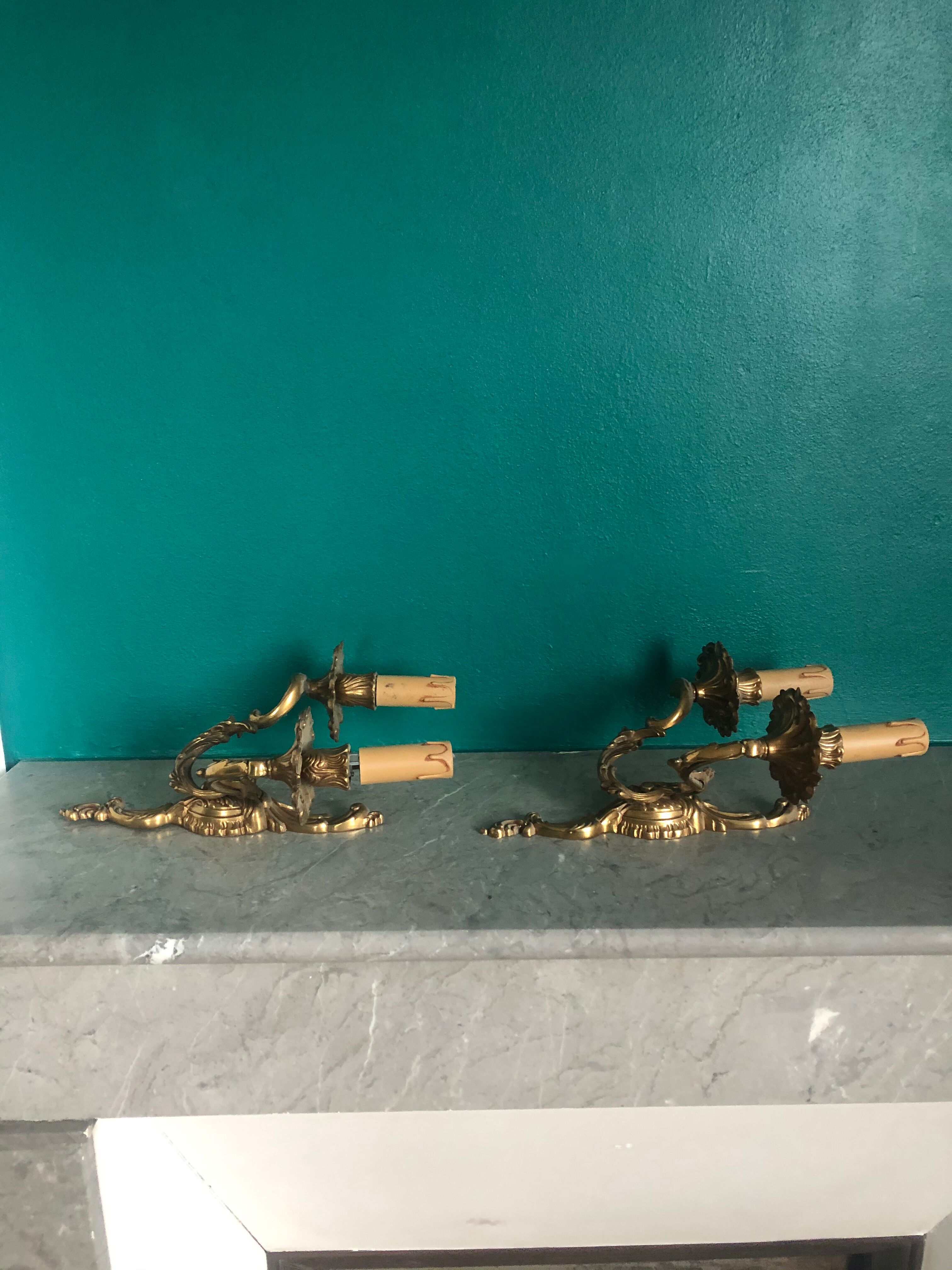 Louis XV style wall lamp