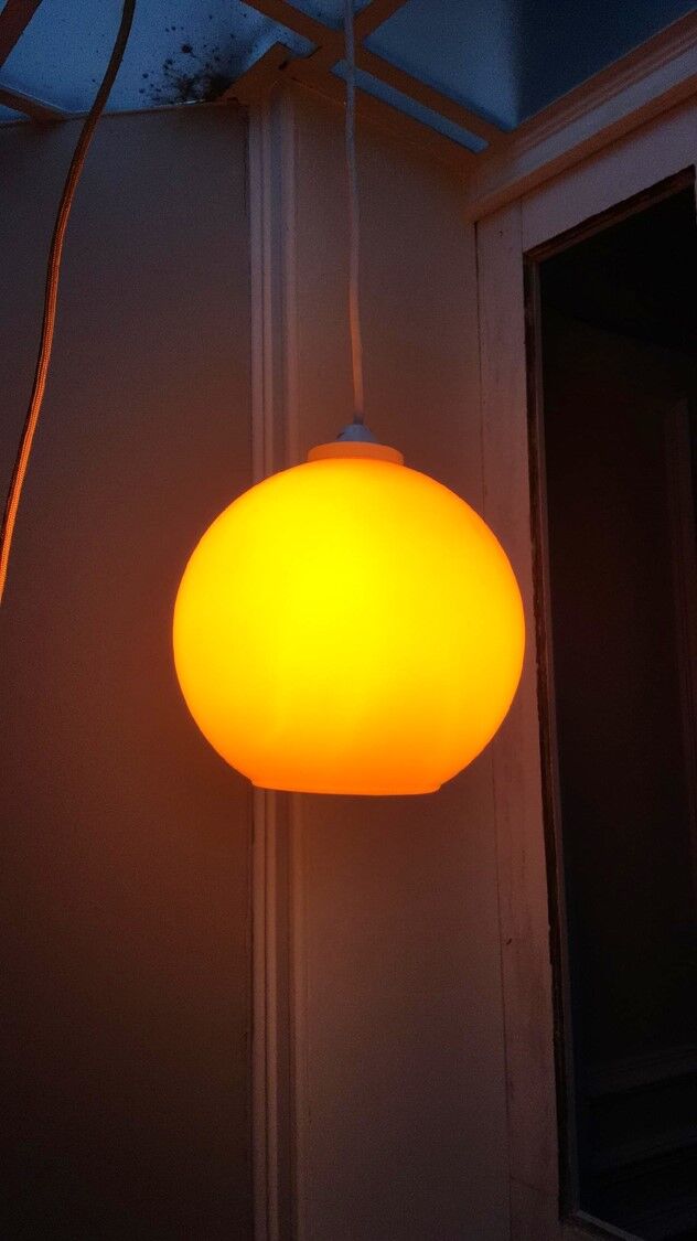 Orange globe suspension