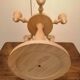 Scandinavian wooden candlestick holder