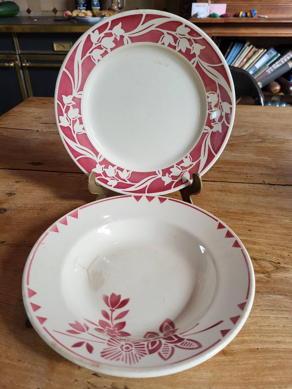 Lot 2 assiettes Badonviller