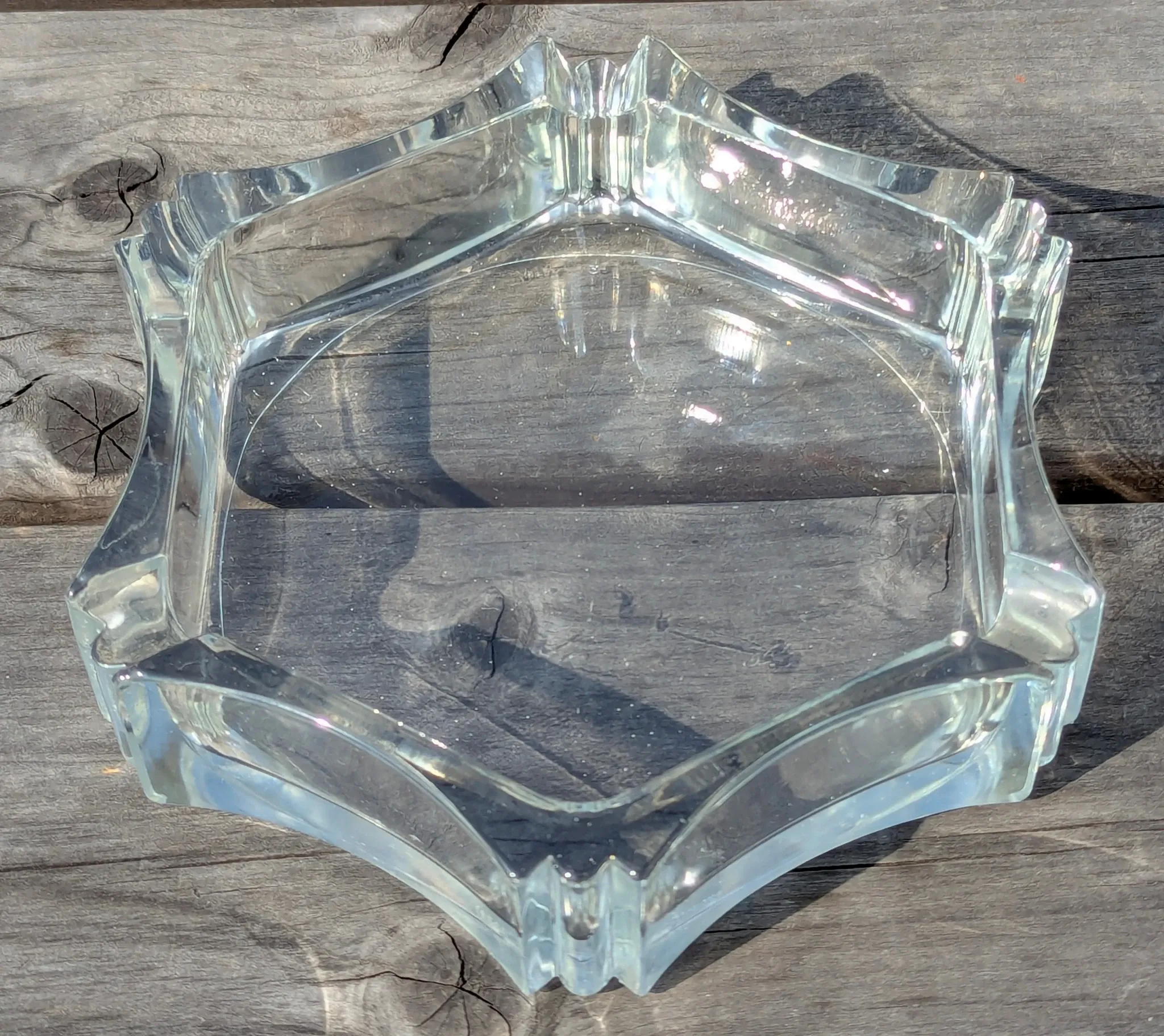 Borgonovo glass ashtray Italy 1970s vintage