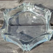 Borgonovo glass ashtray Italy 1970s vintage